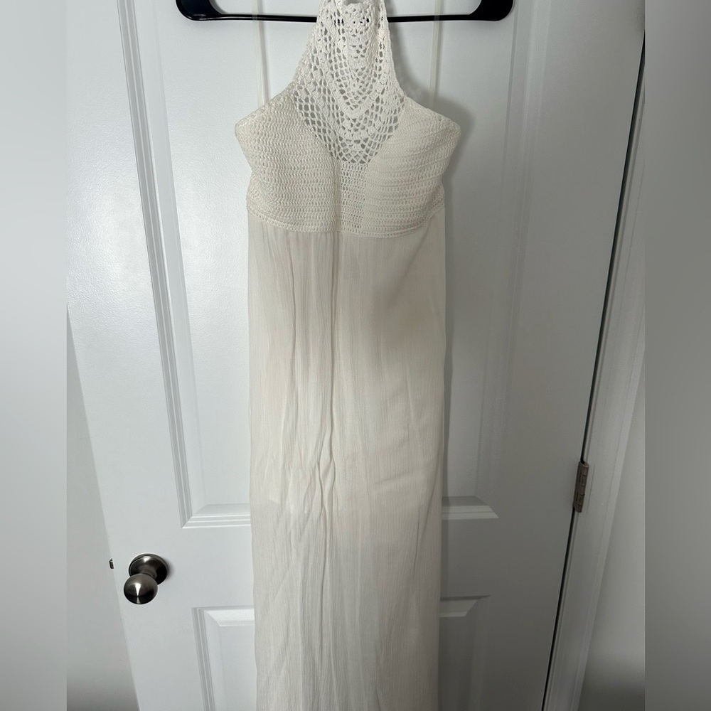 Vestique crochet halter top dress M
